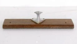 European 1 Art Deco Aluminum Hook Wood Mount Wall Rack 12 European 1 Art Deco Aluminum Hook Wood Mount Wall Rack -OGT Sale Store 23bel10926 04