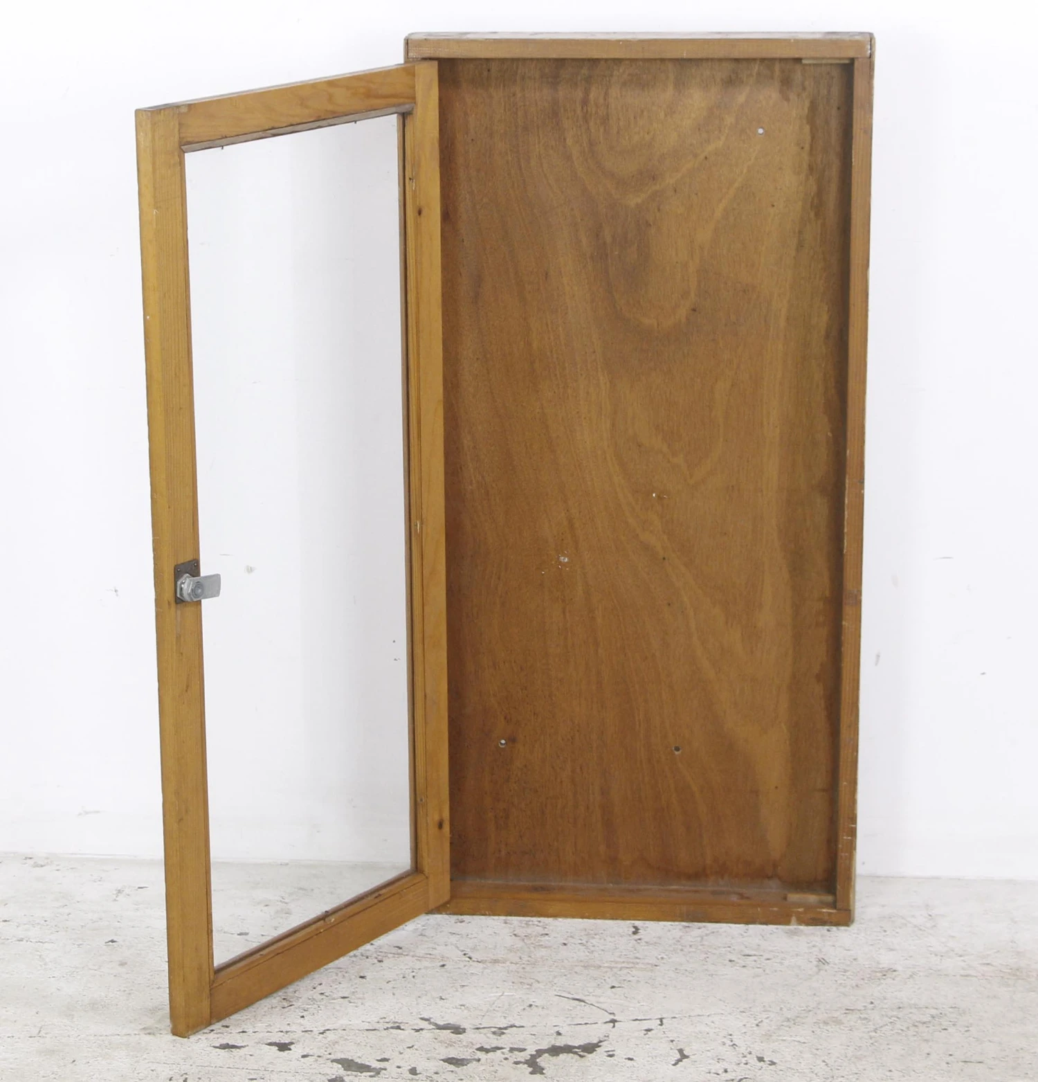 European Medium Tone Wooden Wall Mount Vitrine 8 European Medium Tone Wooden Wall Mount Vitrine - Image 6