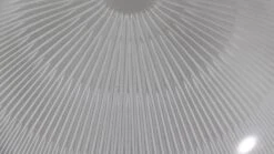 European Mid Century Aluminum & Glass Italian Flush Ceiling Light 11 European Mid Century Aluminum & Glass Italian Flush Ceiling Light -OGT Sale Store 23bel10999 04