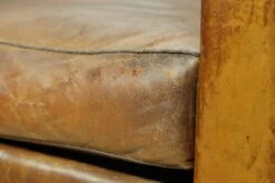 European Brown Leather Steel Studded Club Chair 27 European Brown Leather Steel Studded Club Chair -OGT Sale Store 23bel11028 13