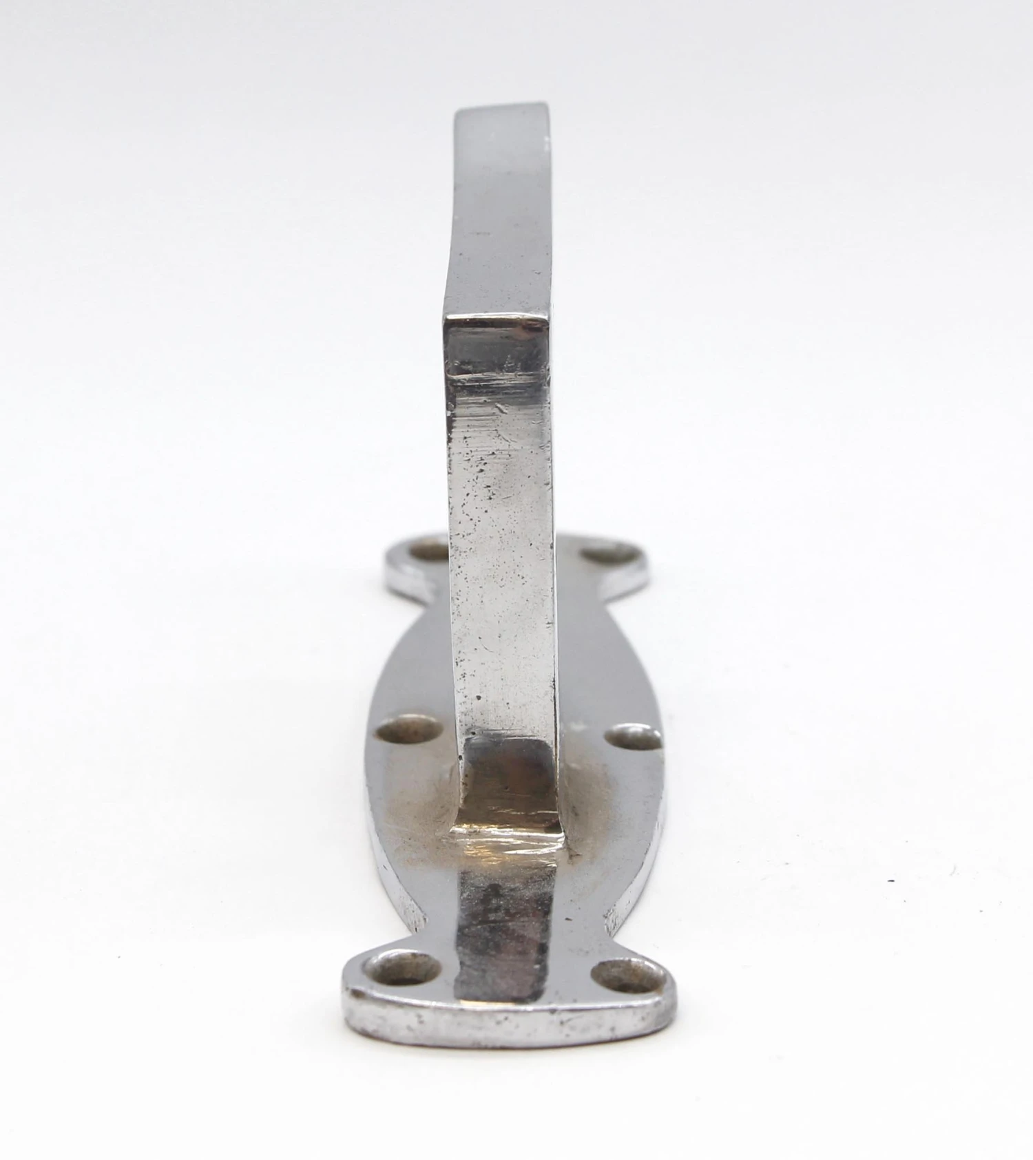 Vintage European Chrome Over Cast Brass Bathroom Wall Hook 6 Vintage European Chrome Over Cast Brass Bathroom Wall Hook - Image 4