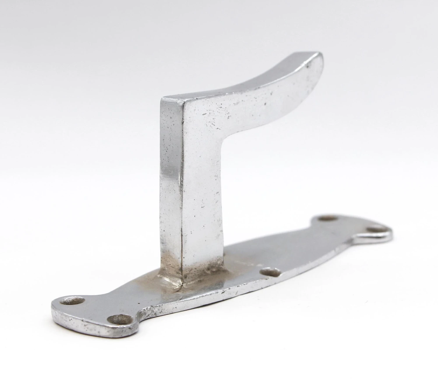 Vintage European Chrome Over Cast Brass Bathroom Wall Hook 7 Vintage European Chrome Over Cast Brass Bathroom Wall Hook - Image 5