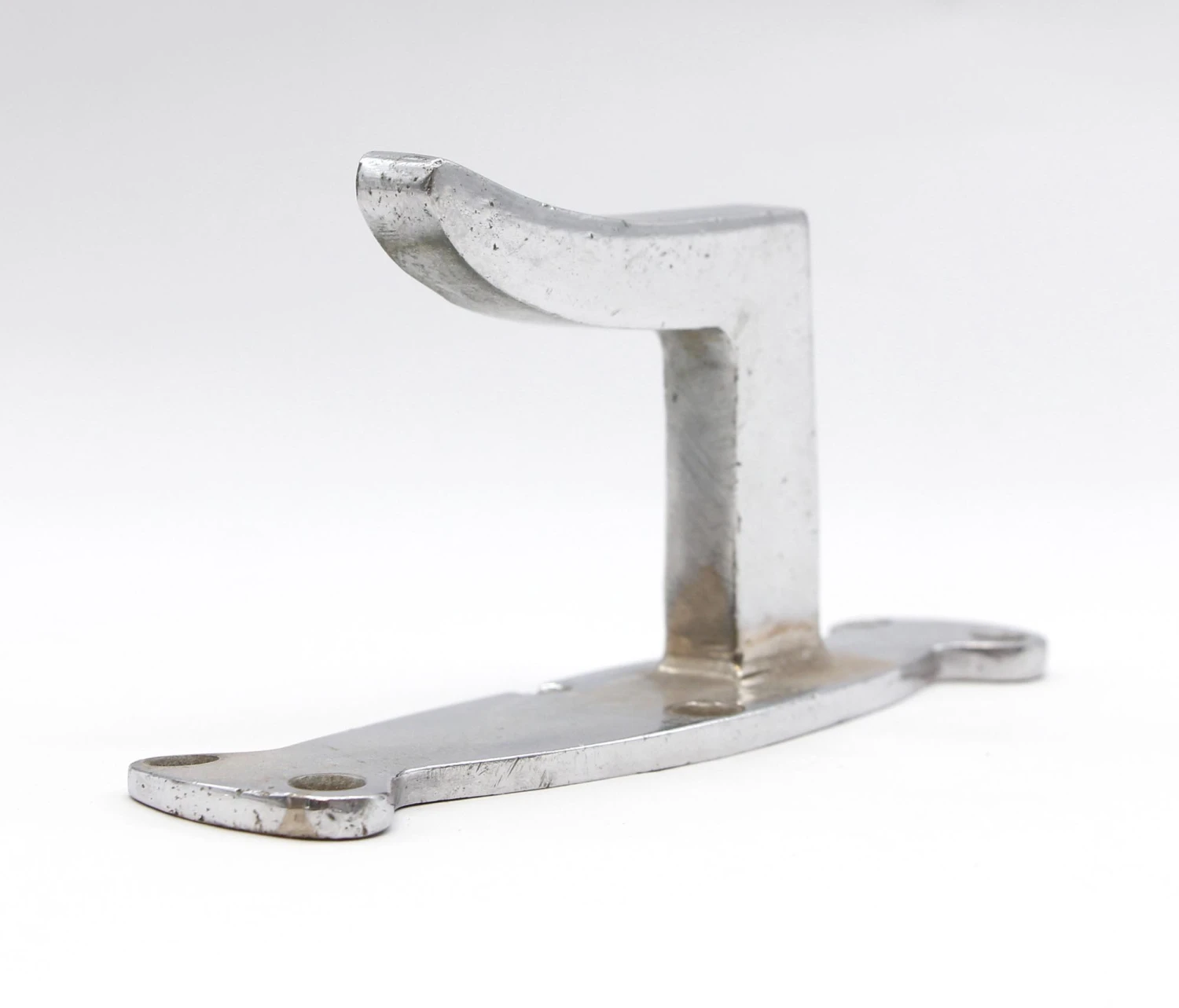 Vintage European Chrome Over Cast Brass Bathroom Wall Hook 9 Vintage European Chrome Over Cast Brass Bathroom Wall Hook - Image 7