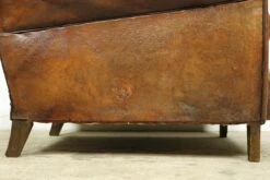 Pair Of European Brown French Leather Club Chairs 24 Pair Of European Brown French Leather Club Chairs -OGT Sale Store 24bel11080 07