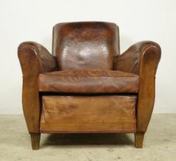 Pair Of European Brown French Leather Club Chairs 28 Pair Of European Brown French Leather Club Chairs -OGT Sale Store 24bel11080 11