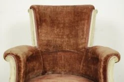 Antique European Velvet & Wood Frame Armchair 20 Antique European Velvet & Wood Frame Armchair -OGT Sale Store 24bel11085 05