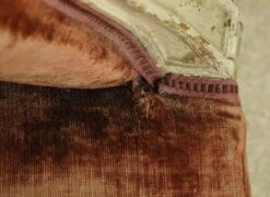 Antique European Velvet & Wood Frame Armchair 25 Antique European Velvet & Wood Frame Armchair -OGT Sale Store 24bel11085 10