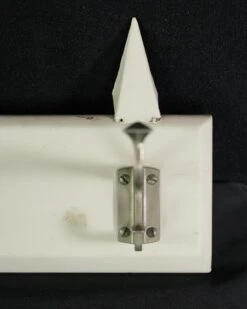 Vintage European 4 Aluminum Hook Spiked Pine Wall Rack 18 Vintage European 4 Aluminum Hook Spiked Pine Wall Rack -OGT Sale Store 24bel11088 05