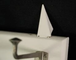 Vintage European 4 Aluminum Hook Spiked Pine Wall Rack 21 Vintage European 4 Aluminum Hook Spiked Pine Wall Rack -OGT Sale Store 24bel11088 08