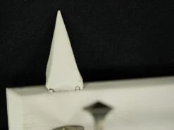 Vintage European 4 Aluminum Hook Spiked Pine Wall Rack 22 Vintage European 4 Aluminum Hook Spiked Pine Wall Rack -OGT Sale Store 24bel11088 09