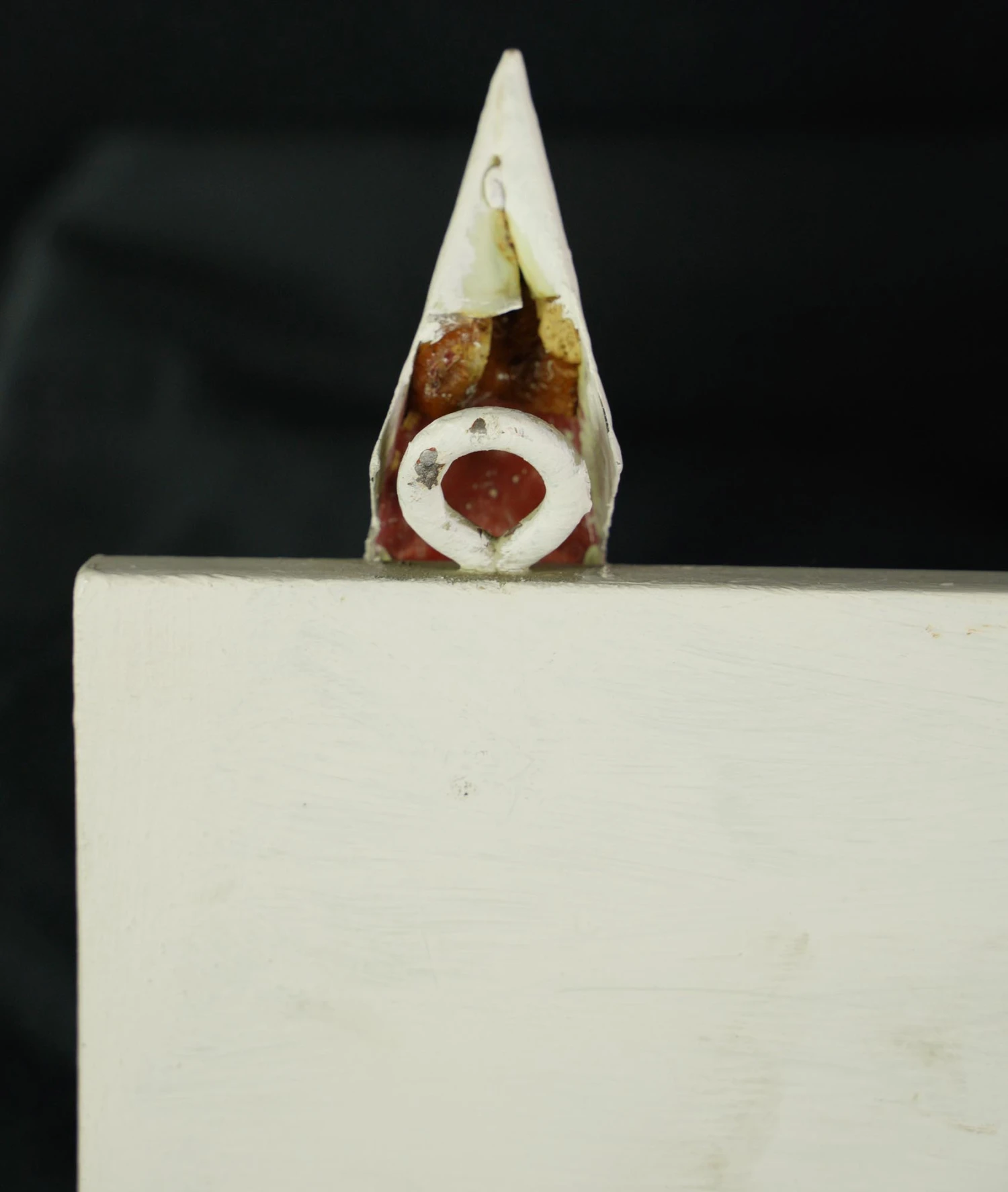 Vintage European 4 Aluminum Hook Spiked Pine Wall Rack 13 Vintage European 4 Aluminum Hook Spiked Pine Wall Rack - Image 11