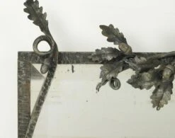 Vintage European French Art Deco Wrought Iron Wall Mirror 20 Vintage European French Art Deco Wrought Iron Wall Mirror -OGT Sale Store 24bel11093 06