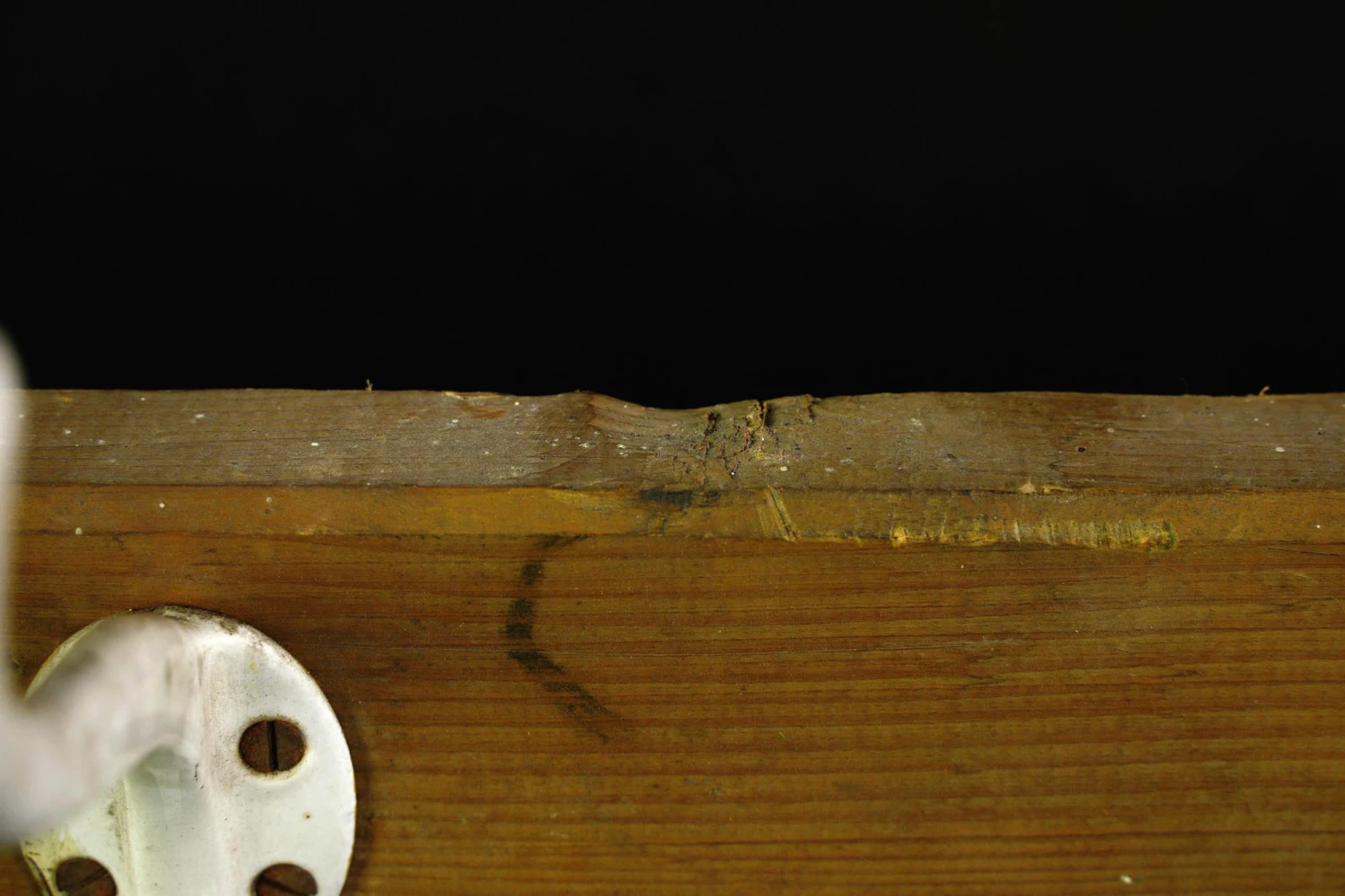 Vintage European 5 Cast Iron Hooks Pine Wall Rack 12 Vintage European 5 Cast Iron Hooks Pine Wall Rack - Image 10