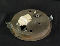 Vintage European White Round 10 In. Glass Flush Mount Light -OGT Sale Store 24bel11111 12