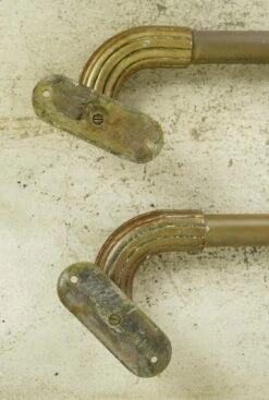 Pair Of Vintage European 40 In. Brass Commercial Door Pulls 11 Pair Of Vintage European 40 In. Brass Commercial Door Pulls -OGT Sale Store 24bel11146 05