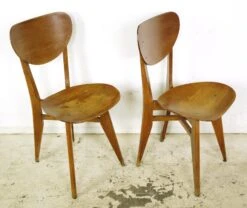 Set Of Vintage European 1950s Mid Century Wooden Dining Chairs 21 Set Of Vintage European 1950s Mid Century Wooden Dining Chairs -OGT Sale Store 24bel11198 05