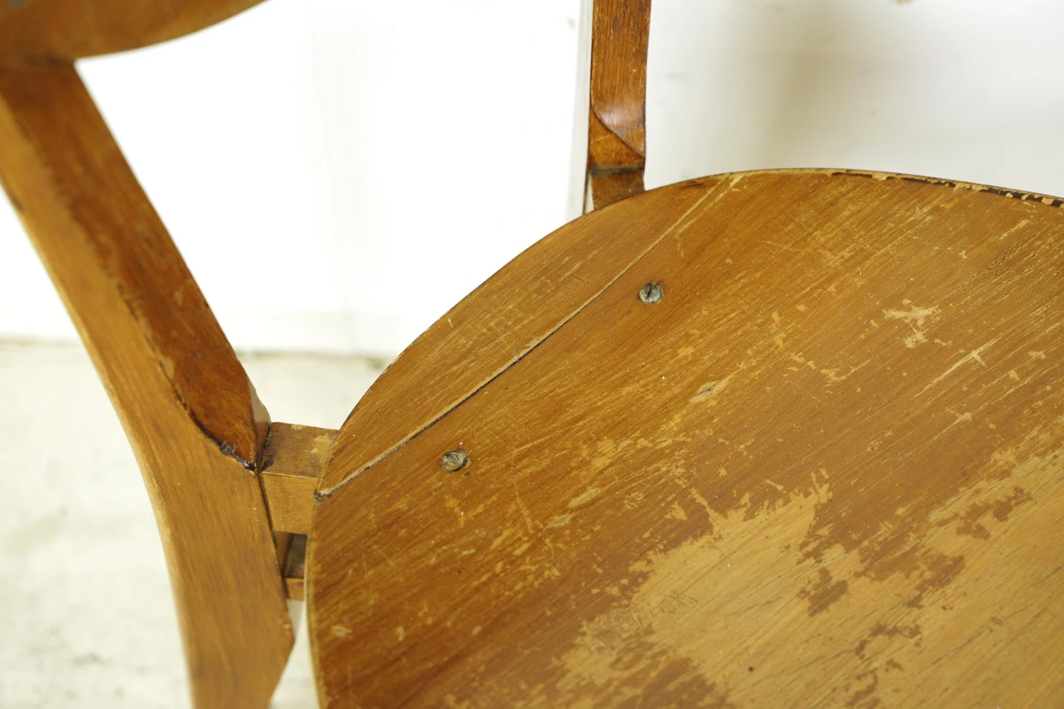 Set Of Vintage European 1950s Mid Century Wooden Dining Chairs 8 Set Of Vintage European 1950s Mid Century Wooden Dining Chairs - Image 6