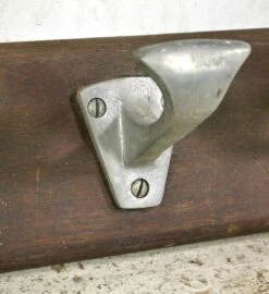 European 50 In. French Aluminum 10 Hook Wood Coat Rack -OGT Sale Store 24bel11361 05