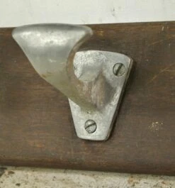 European 50 In. French Aluminum 10 Hook Wood Coat Rack -OGT Sale Store 24bel11361 06