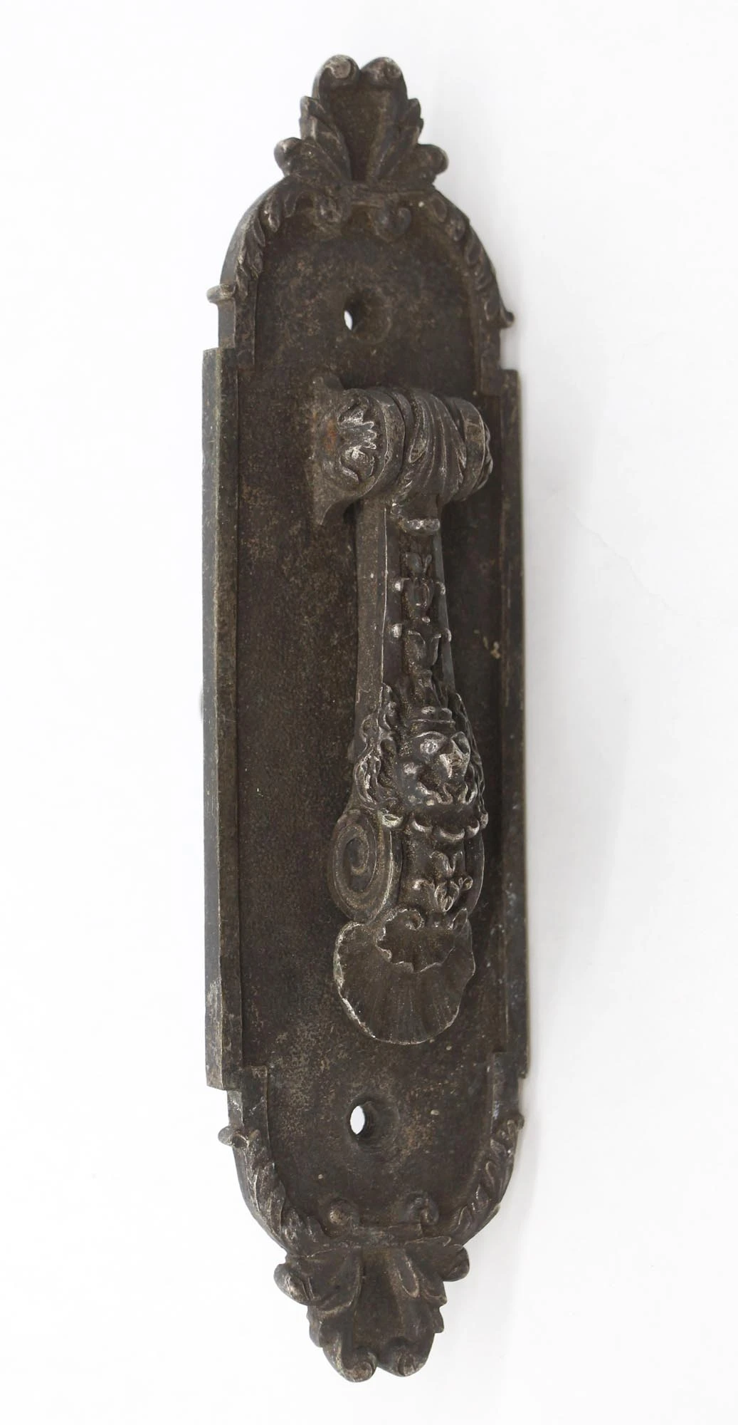 Vintage European 8.75 In. Black Bronze Lion Head Door Bell Lever 8 Vintage European 8.75 In. Black Bronze Lion Head Door Bell Lever - Image 6