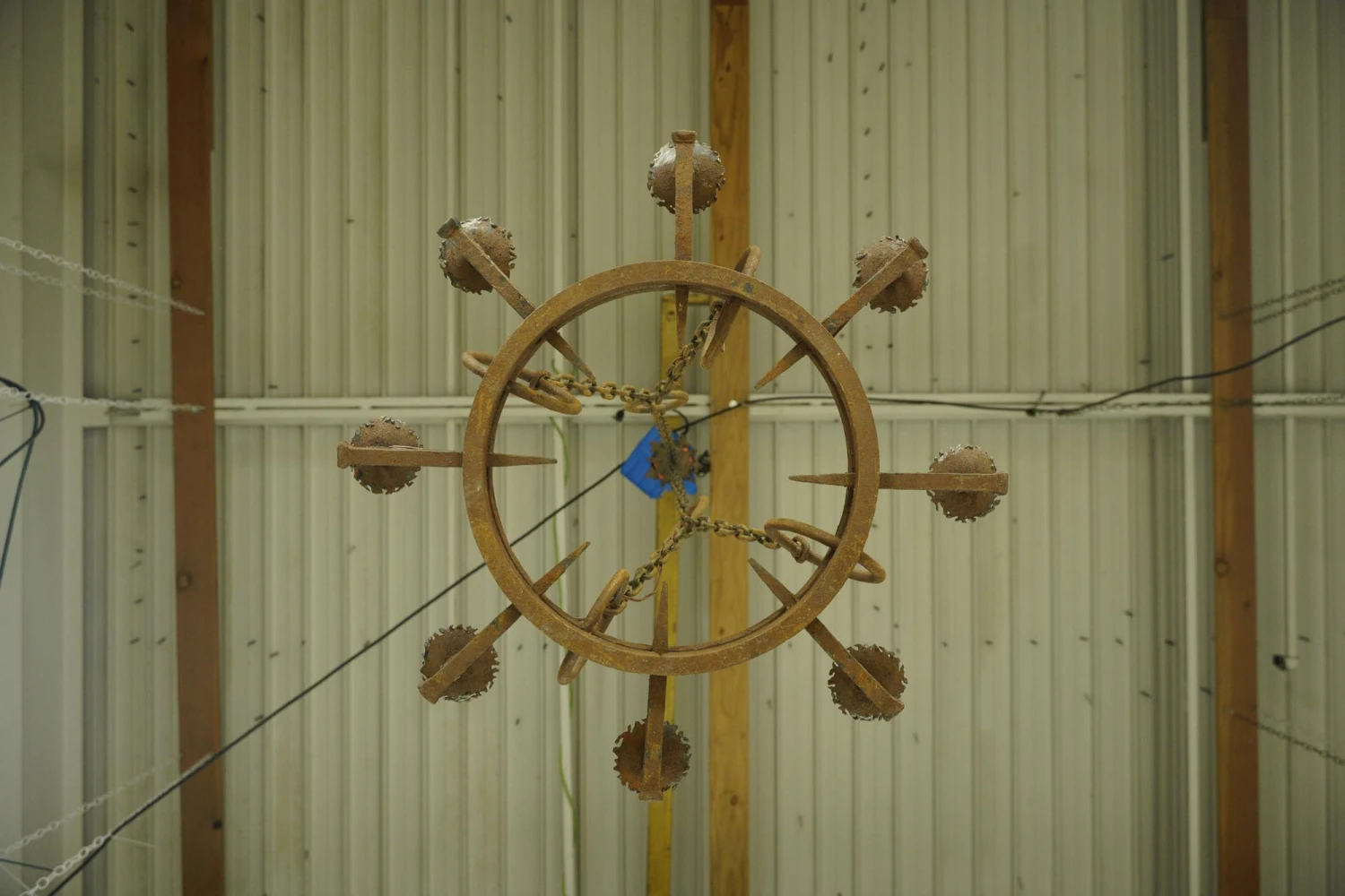 European French 8 Arm Wrought Iron Chandelier 12 European French 8 Arm Wrought Iron Chandelier - Image 10