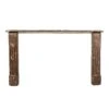 Altered Antique Marble Mantel Components Console