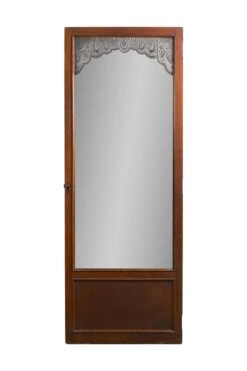Art Deco Repurposed Cabinet Door Dressing Mirror