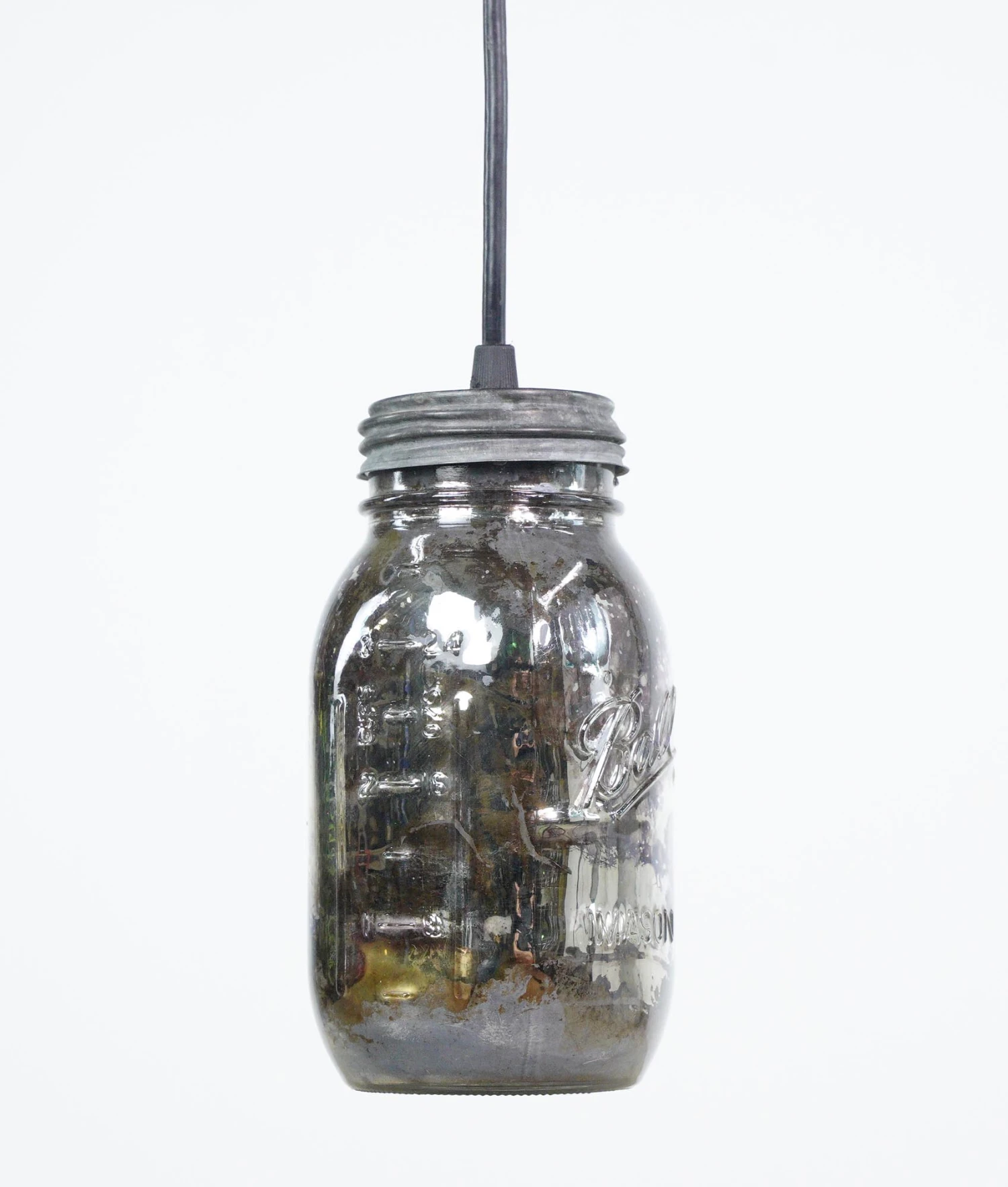 Repurposed Industrial Steel Pulley Glass Mason Jars Pendant Light 4 Repurposed Industrial Steel Pulley Glass Mason Jars Pendant Light - Image 2