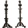 Fantastic Pair Of Wrought Iron Andirons 2 Fantastic Pair Of Wrought Iron Andirons -OGT Sale Store andirons fantastic pair of wrought iron andirons n245088