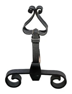 Banded Wrought Iron Andirons 7 Banded Wrought Iron Andirons -OGT Sale Store andirons for sale h143674