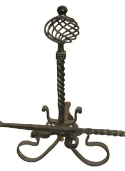 Set Of Fireplace Andirons With Cross Bar -OGT Sale Store andirons for sale k192125