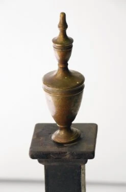 Antique Wrought Iron Andirons With Brass Tips 10 Antique Wrought Iron Andirons With Brass Tips -OGT Sale Store andirons for sale l197983