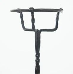 Pair Of Rare 18th Century Bask Top Wrought Iron Andirons 16 Pair Of Rare 18th Century Bask Top Wrought Iron Andirons -OGT Sale Store andirons for sale q283067