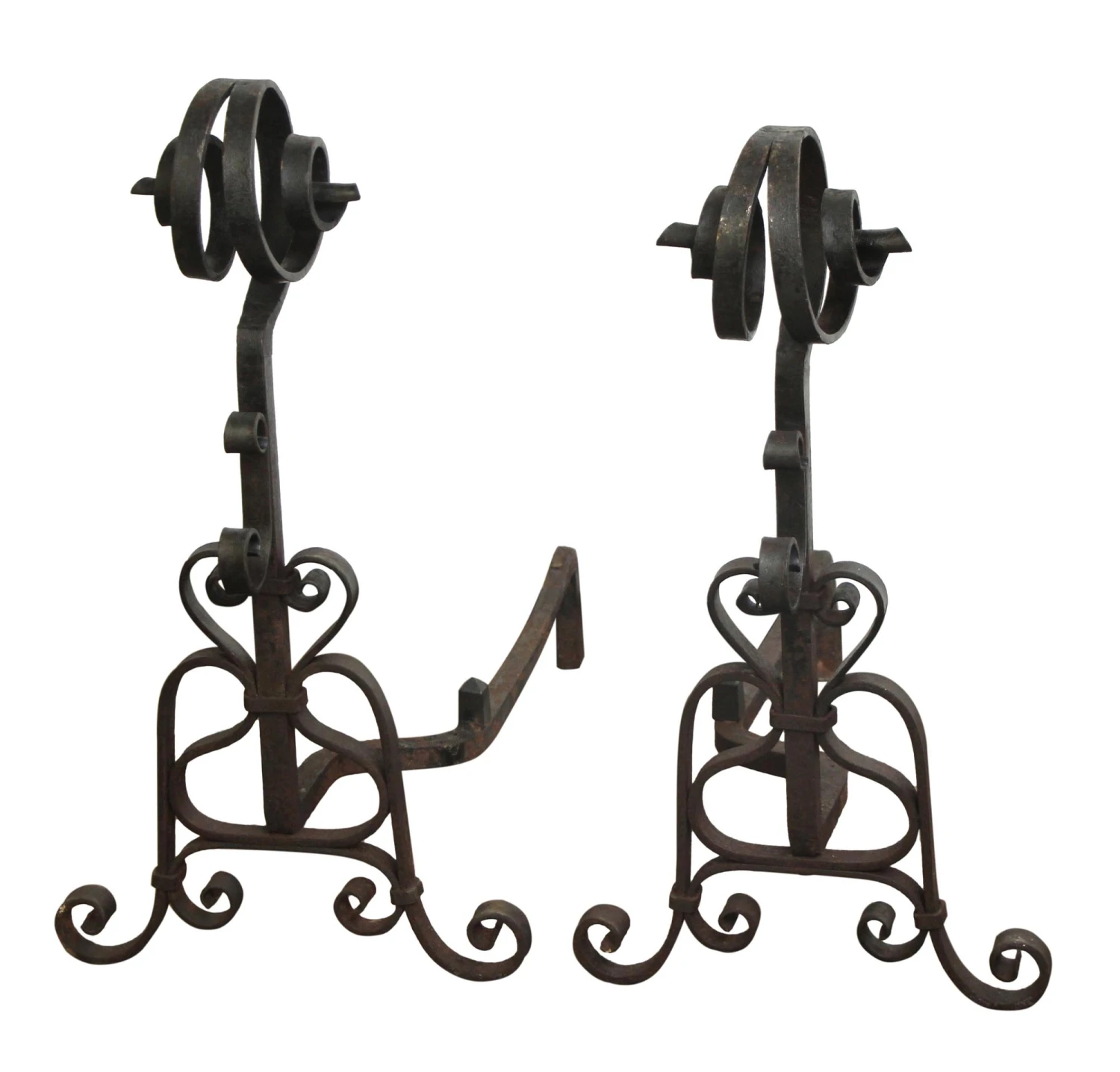 Pair Of Original Andirons 4 Pair Of Original Andirons - Image 2