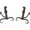 Pair Of Petite Black Arts & Crafts Andirons -OGT Sale Store andirons pair of petite black arts crafts andirons q276582