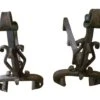 Set Of Bronze Plated Andirons 1 Set Of Bronze Plated Andirons -OGT Sale Store andirons set of bronze plated andirons m224186