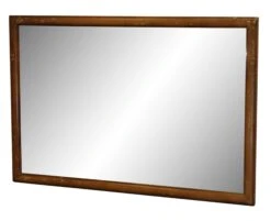 Dark Wood Frame Mirror