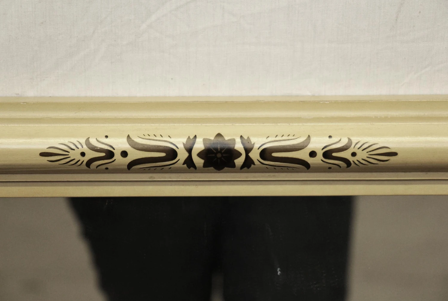 French Light Yellow Framed Mirror 5 French Light Yellow Framed Mirror - Image 3