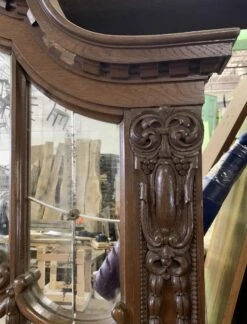 19th Century French Carved 7 Ft. Carved Oak Floral Mirror 14 19th Century French Carved 7 Ft. Carved Oak Floral Mirror -OGT Sale Store antique mirrors for sale p260610