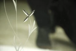 Vintage Beveled & Etched Wall Mirror With Floral Details 14 Vintage Beveled & Etched Wall Mirror With Floral Details -OGT Sale Store antique mirrors for sale q279156