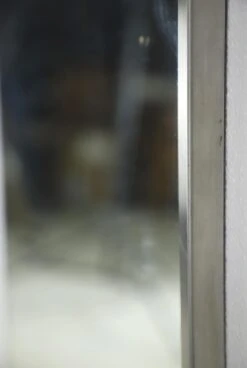 Reclaimed Industrial Nickel Framed Wall Mirror 36 X 34 12 Reclaimed Industrial Nickel Framed Wall Mirror 36 X 34 -OGT Sale Store antique mirrors for sale q281808