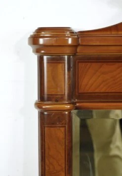 Traditional Medium Tone Wood Beveled Mantel Wall Mirror 14 Traditional Medium Tone Wood Beveled Mantel Wall Mirror -OGT Sale Store antique mirrors for sale q285519