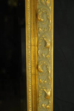 Vintage French Gilt Wood Plaster Beveled Wall Mirror 79 X 42 In. 18 Vintage French Gilt Wood Plaster Beveled Wall Mirror 79 X 42 In. -OGT Sale Store antique mirrors for sale q286297