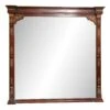 Large Wood Frame Mirror With Ornate Carvings
