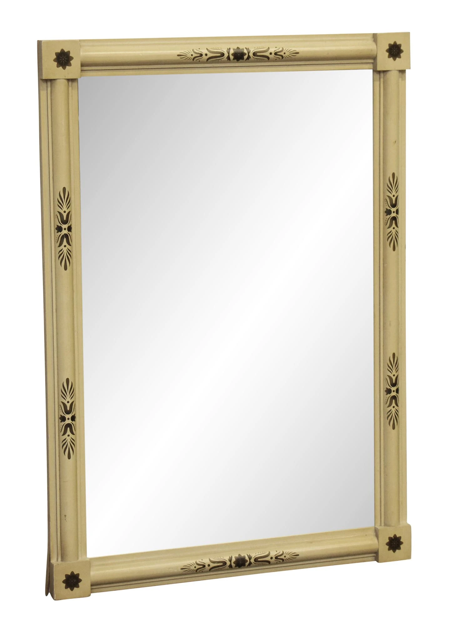 French Light Yellow Framed Mirror 4 French Light Yellow Framed Mirror - Image 2