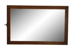 Medium Wood Tone Oak Framed Dresser Mirror