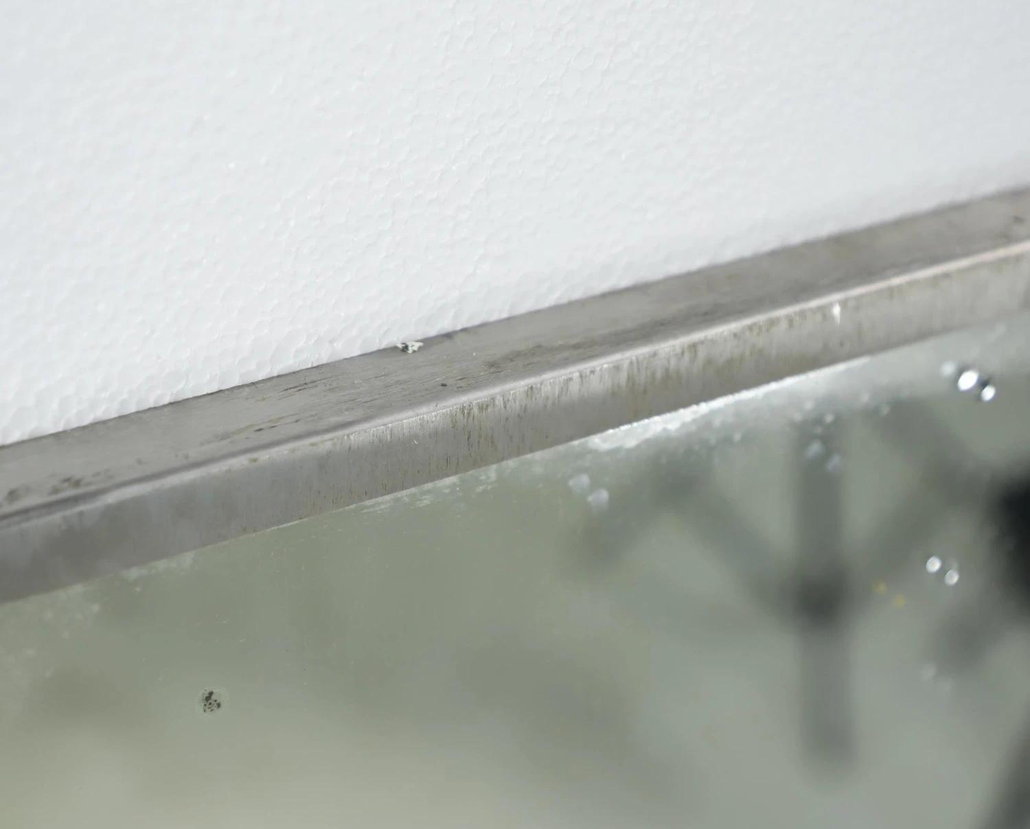 Reclaimed Industrial Nickel Framed Wall Mirror 50 X 36 4 Reclaimed Industrial Nickel Framed Wall Mirror 50 X 36 - Image 2