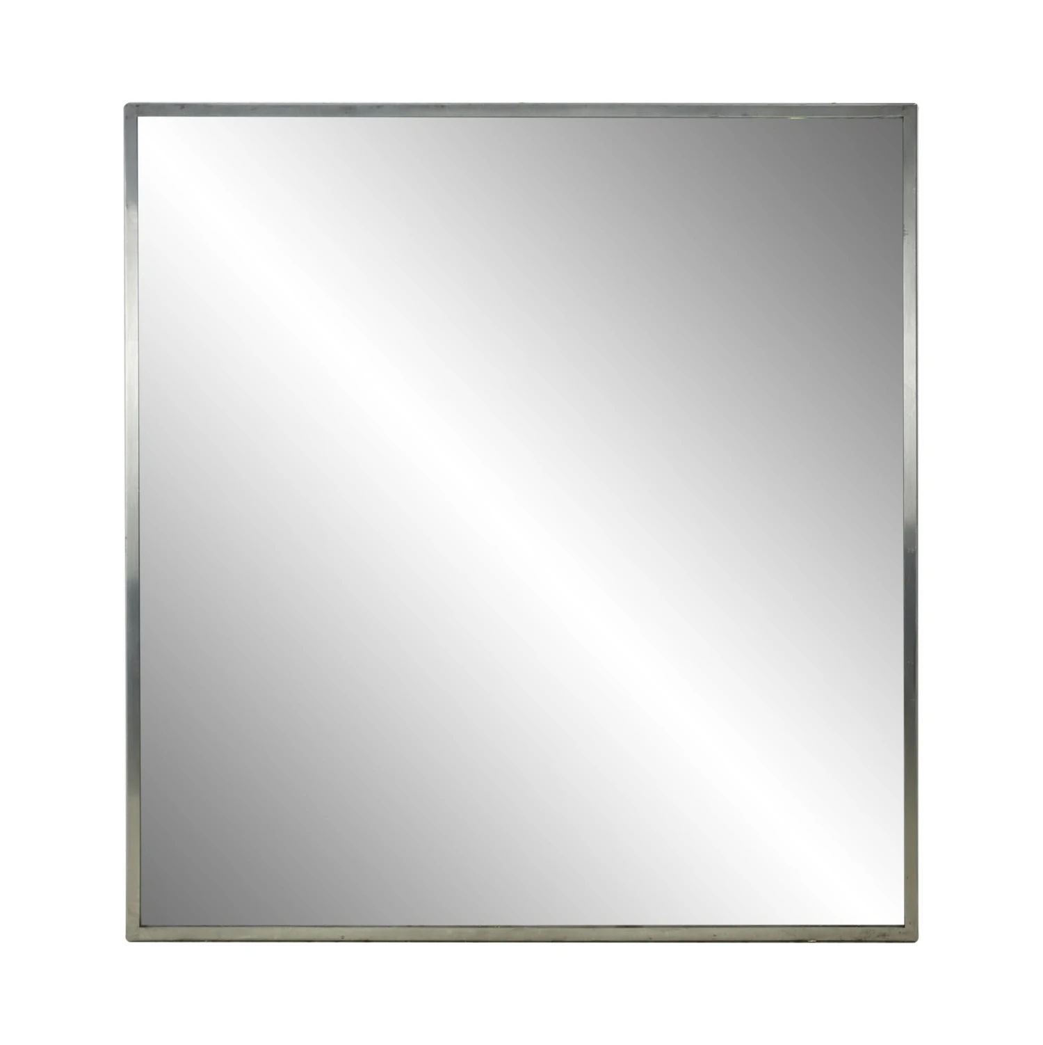 Reclaimed Industrial Nickel Framed Wall Mirror 36 X 34 3 Reclaimed Industrial Nickel Framed Wall Mirror 36 X 34