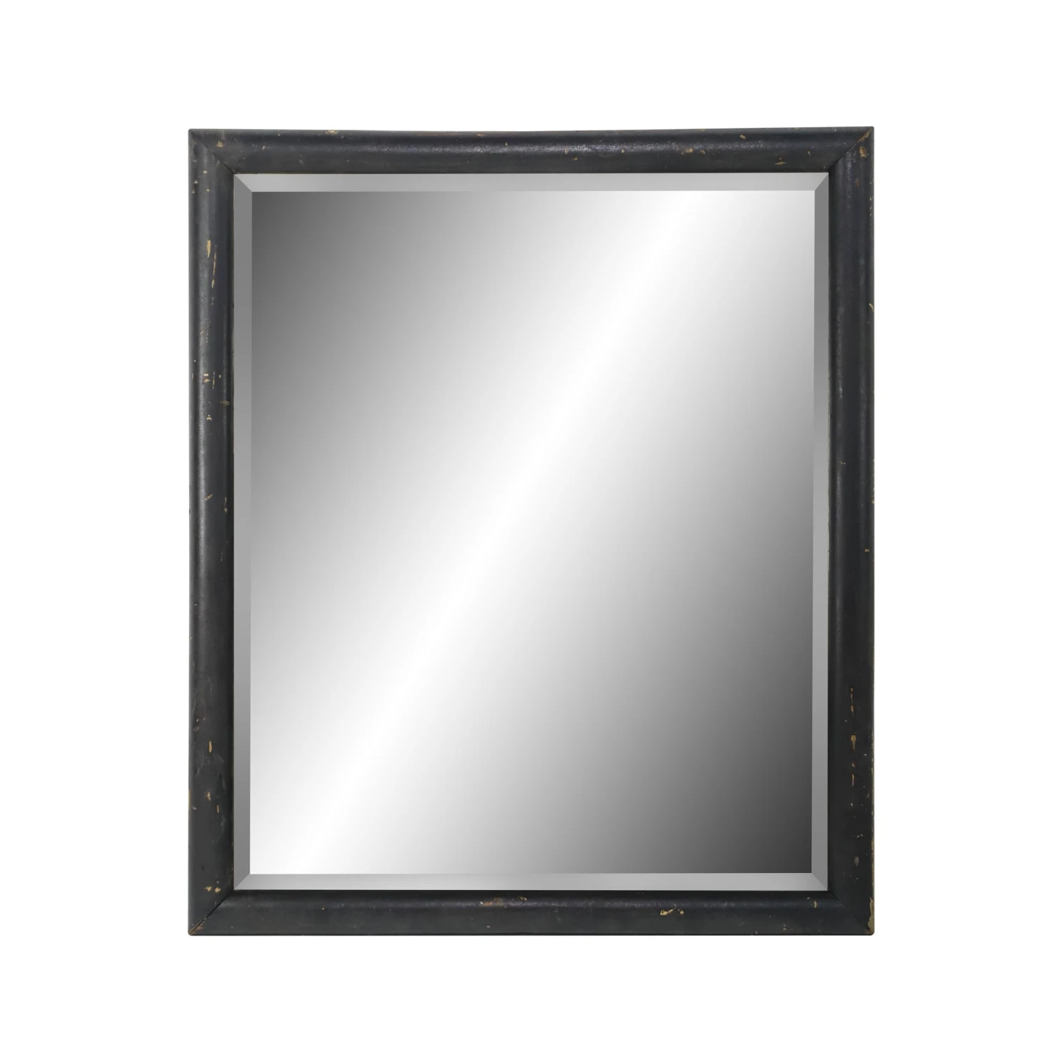 Refurbished Beveled Black Wood Wall Mirror 40 X 34 3 Refurbished Beveled Black Wood Wall Mirror 40 X 34