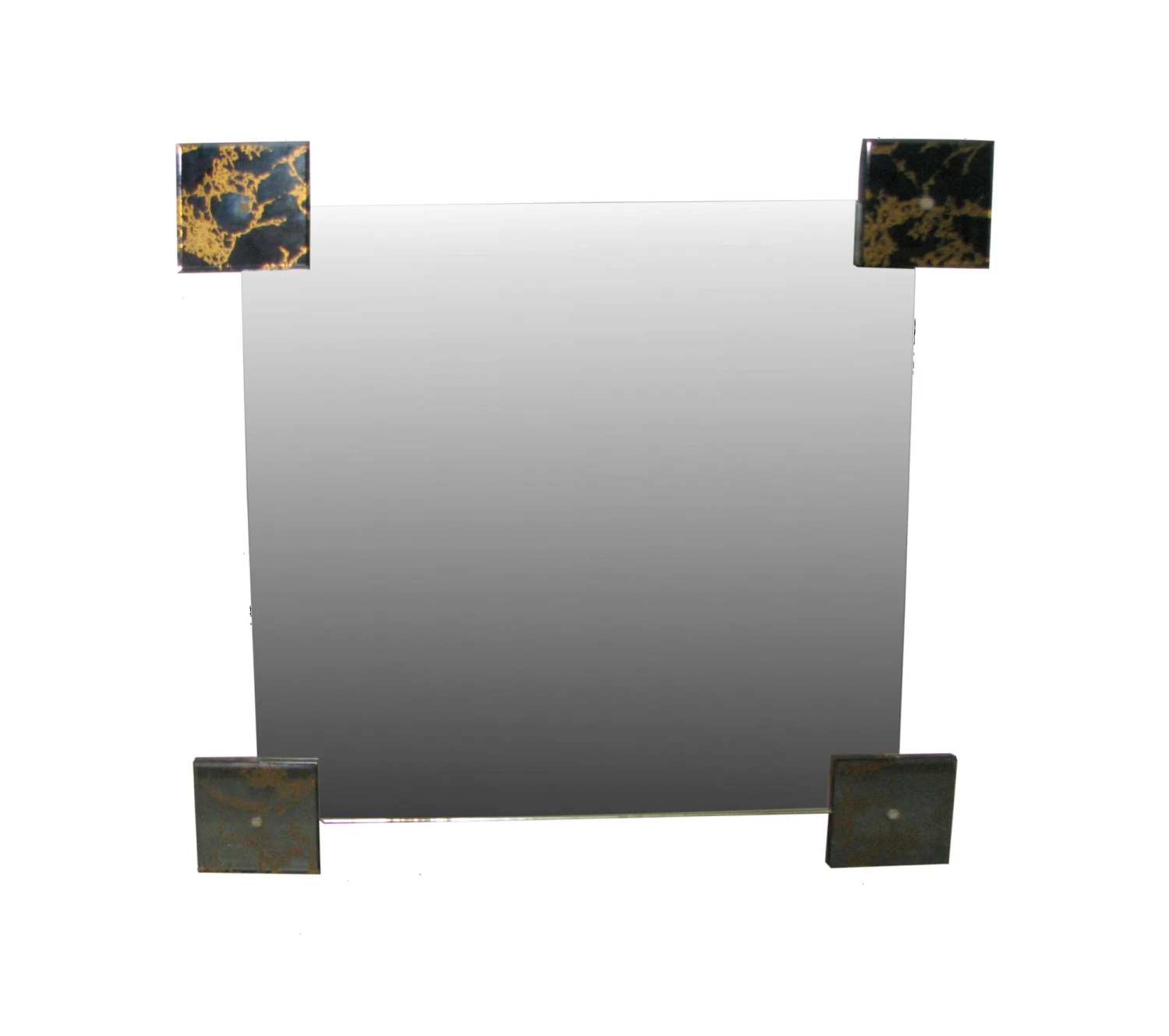 Vintage 1970s 36 In. Square Wall Mirror 3 Vintage 1970s 36 In. Square Wall Mirror